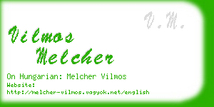 vilmos melcher business card